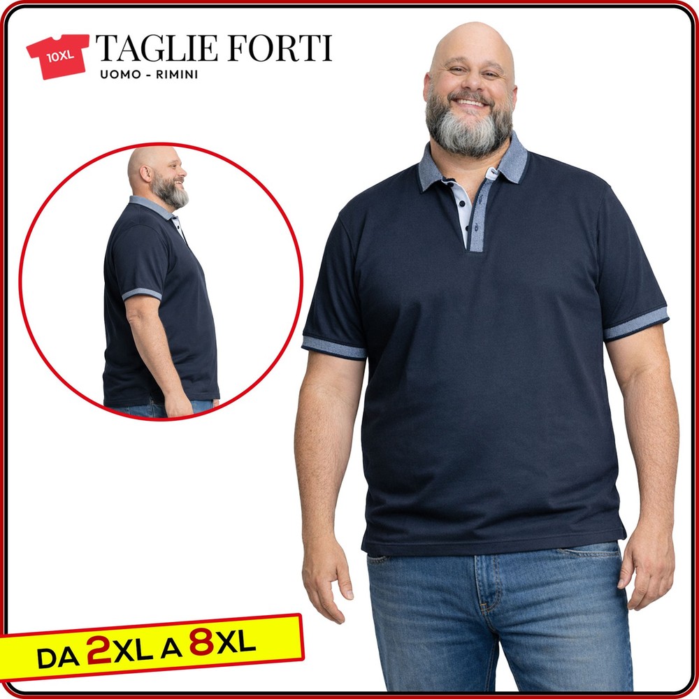 men’s short sleeve cotton polo shirt PLUS SIZES from 2xl to 10xl