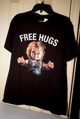 Hybrid Chucky Free Hugs T Shirt New S L XL XXL