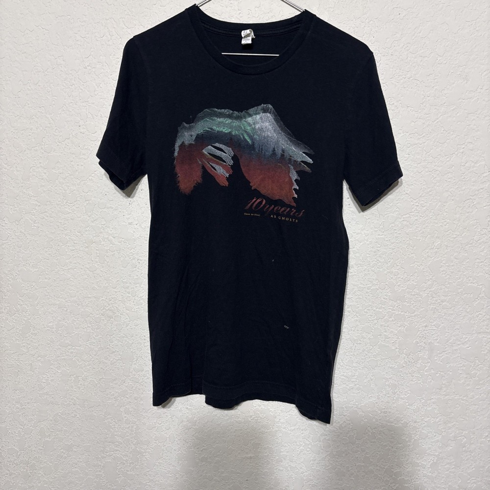 10 Years Band T Shirt Mens Sm Black Graphic Rock Concert How To Live As Ghosts