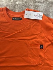 Tyndale Flame Resistant T-Shirt Mens 2XRG Orange Long Sleeve Pocket Workwear NWT