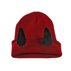 Devil Horn Knitted Beanie Hat for Adult, Novelty Women Men Demon Horns Cap Wi…