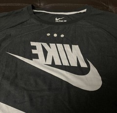 NWT Nike Air Max 90 Reverse Print Logo 1/2 Sleeve T-Shirt Mens Size 3XL Blk DC1