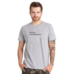 New Mens Printed T Shirts Short Sleeve Crew Neck 100% Cotton Tees Casual Top
