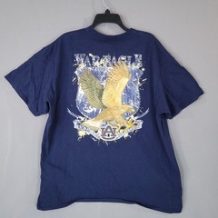 Guy Harvey T-Shirt Men’s Navy Blue 2XL Auburn War Eagle Collegiate Cotton Tee