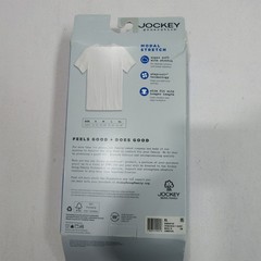 Jockey Generation Mens Crew Neck Modal Stretch T-Shirt 2-Pack White