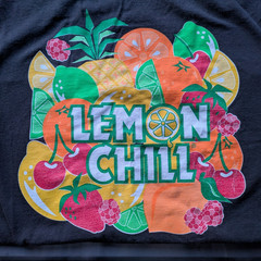 VTG 90s Lemon Chill Logo T Shirt XL Frozen Lemonade
