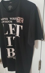 Men’s The Original Request Let It Be Graphic Fitted T-Shirt Black Size L  New