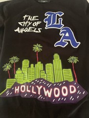ETERNITY BC/AD Men`s T-shirt 2XL Los Angeles City of Angels LA Black 8 24 XXL