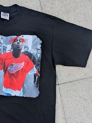Pro Athletic Tupac Shirt Mens XL Black RIP Detroit Red Wings Hip Hop Graphic Tee