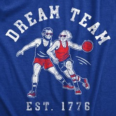 Mens Dream Team 1776 T Shirt Funny George Washington Abe Lincoln Graphic Tee