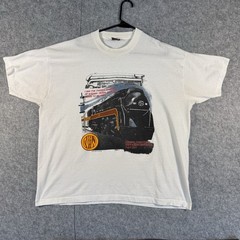 Vintage 1995 Norfolk & Western Railway T Shirt Steam Engine Trains XXL