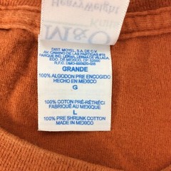 VGT M&Q Knits T-Shirt Men Size Large Burnt Orange Vegetable Are What Food Grapic