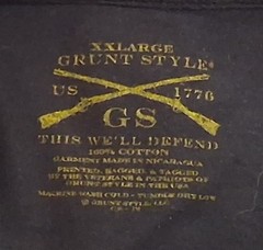 Grunt Style “Don’t Tread on Me” T-Shirt Men’s 2XL Graphic Shirt Black Yellow USA