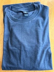 HANES BEEFY Mens Short Sleeve No Pocket T Shirt ~ Navy Blue Dark Gray Light Gray