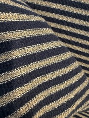 PacSun Striped Knit T Shirt Men’s M Navy Beige Short Sleeve Cotton