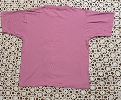 Vtg Retro Fruit Of The Loom Blank Pink T-Shirt Single Stitch USA XL Cotton As Is