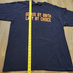 Custom 77 Men’s T shirt Black Genius By Birth Lazy By Choice Sze L