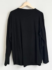 BLNK LÉBL Coastal Long Sleeve Tee Black Rayon Stretch Men’s XL Oversized