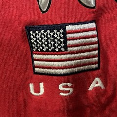 LAS VEGAS Nevada T-Shirt 2XL Red American Flag Puff Print Sewn USA