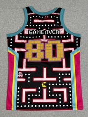 Pac-Man Shirt Mens Medium Black Graphic Jersey Headgear Classics Retro Arcade