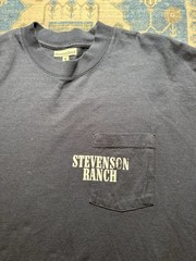Stevenson Ranch T-Shirt Mens Medium Blue S/S “Not My First Rodeo” 1 Chest Pocket