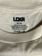 LCKR Men’s Medium Cream Basic T Shirt 100% Cotton Short Sleeve Casual Tee New