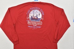 St. John’s Bay Men’s 3XLT Red Long Sleeve Tee Glacier Bay World Class Fishing