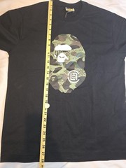 A Bathing Ape Ape Head Logo Graphic Cotton Shirt Mens Medium
