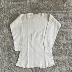 Vintage 50s Bodygard Thermal Waffle Knit Long Sleeve Shirt Small 34-36