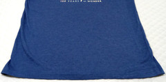 Disney Mickey Mouse Men’s Large T-Shirt 100 Years Of Wonder Logo Heather Blue