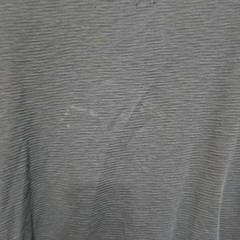 ROWN Charcoal Gray Textured Cotton Crewneck Long Sleeve Shirt Large