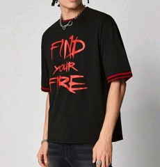 New Men Luxury Fashion Black T-Shirt High Quality