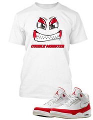 Cuddle Monster Tee Shirt to Match J3 Tinker Men Graphic Sneaker Big Tall Sm T