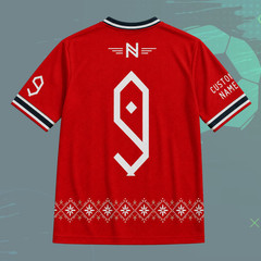 Red Norway Viking Soccer Jersey Custom Name Number Norwegian Shirt (S-5XL)