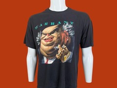 Vintage Warrant Dirty Rotten Filthy Stinking Rich Band Metal 80s T Shirt Size XL