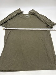 Express Quality + Fit Long Sleeve T-shirt L Green 100% Cotton.#47265