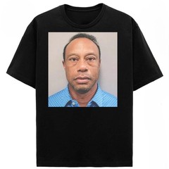 2026 Tiger Woods Mugshot T-Shirt Size S-3XL