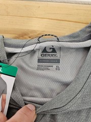 XL / X-LARGE – GREY – Gerry Men’s Lightweight Cool Knit Active Gym Tee Shirt