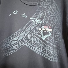Hinano Hawaii Tahitian Crew Neck Navy Shirt Men’s M Polynesian Graphic Islands