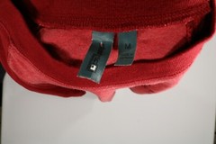 Mens District Thread Red Long Sleeve T Shirt Medium M EUC