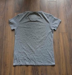 Superdry T Shirt Size M Logo Spell Out Gray **07g0810p
