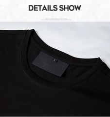New Fashion Shark Rhinestones Summer Short Sleeve Luxury Men Streetwear T-Shirt