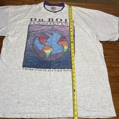 Vintage 90s Du Bois Pennsylvania Earth Nature Art Single Stitch Shirt XL Roll