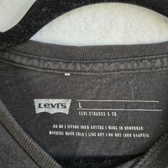 Levis 501 Vintage Style Graphic T Shirt Black Men’s Size Large
