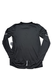 Kenneth Cole Mens Black Long Sleeve Active T-Shirt L Reflective Wicking