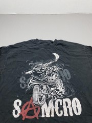 Shirt Mens XL Black Sons Of Anarchy SAMCRO Graphic Long Sleeve Tee Cotton Jersey