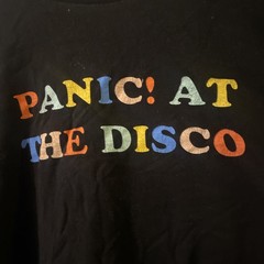 Distressed Panic at the Disco T-Shirt Xl (XG) Tultex. Metal Rock 2 Sided