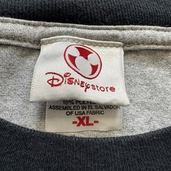 Vintage Mickey Mouse Disney Store Ringer Tee Men’s XL Gray Cartoon Classic USA