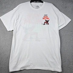 Marvel Deadpool T Shirt MENS XL White CASUAL Comics Retro MOVIE Disney tee NWT
