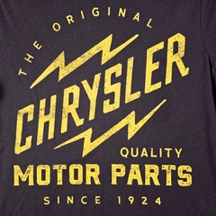 Chrysler Shirt Mens Medium Black Casual Mopar American Car Prowler Plymouth NWT